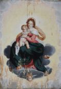 Italian School  The Madonna and Child in Glory  Oil on canvas  48 x 33 cm. (18 7/8 x 13 in)