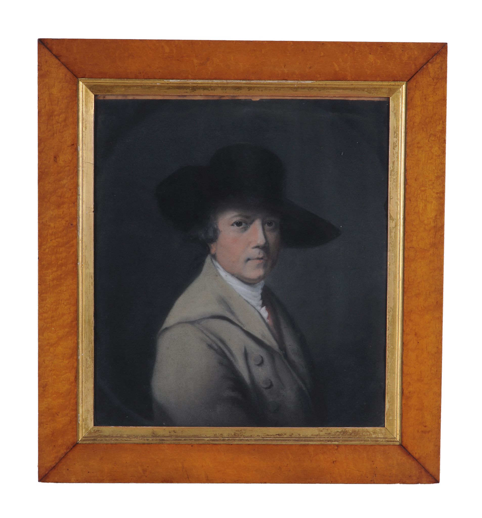 After Joseph Wright of Derby (1734-1797)  A Portrait of the Artist  Pastel  44 x 39 cm. (17 1/4 x - Image 2 of 3