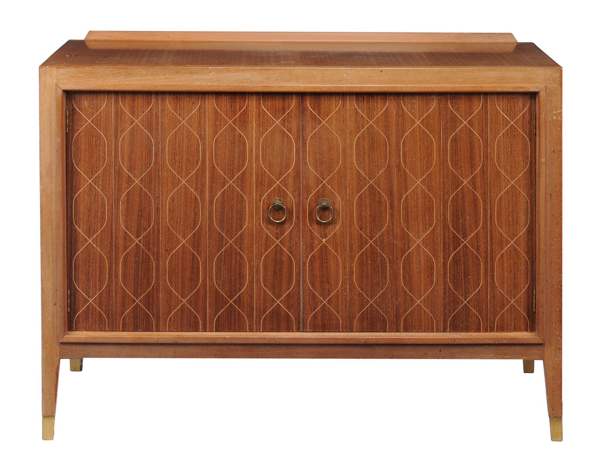 David Booth and Judith Ledeboer for Gordon Russell Ltd, a mahogany  double helix   sideboard,