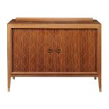 David Booth and Judith Ledeboer for Gordon Russell Ltd, a mahogany  double helix   sideboard,