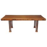 John Makepeace, OBE (b. 1939), a walnut Cluster rectangular desk or writing table,   with three