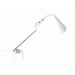 Jorgen Gammelgaard for Pandul, a Swing VIP table lamp,   designed 1983, white finished aluminium