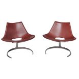 Preben Fabricius (1931-1984) and Jorgen Kastholm (1931-2007), a pair of Scimitar No. 49 chairs,