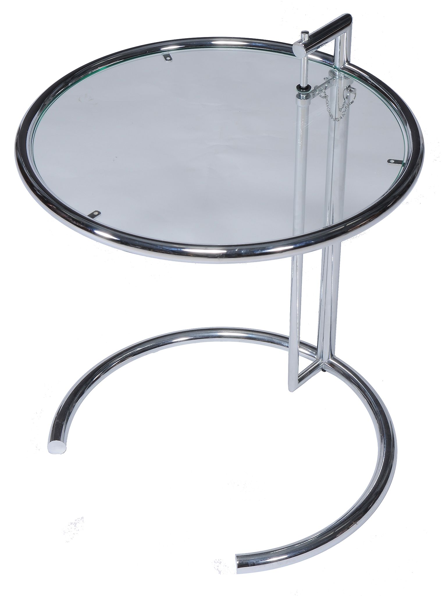 Eileen Gray (1878-1976), a E1027 height-adjustable side table,   designed 1927, of recent