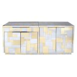 Paul Evans (1931-1987) for Directional Furniture, a Cityscape four door credenza or side cabinet,
