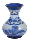 Dawn, a Moorcroft baluster vase,   the landscape design between geometric bands, painted signature