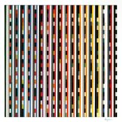 Yaacov Agam (b. 1928),  Structure Verticale Mobile  ,   plastic multiple with handcolouring in a