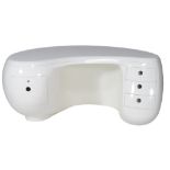 Maurice Calka for Leleu-Deshays, a Boomerang desk,   circa 1970, white finished fibreglass and