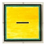 Dietmar Richard Vollmar (British, b. 1935)  Yellow Square Acrylic on paper Inscribed verso 29.5cm x