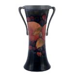 Pomegranate, a Moorcroft waisted vase,   probably for Liberty  &  Co., mounted with a Tudric pewter