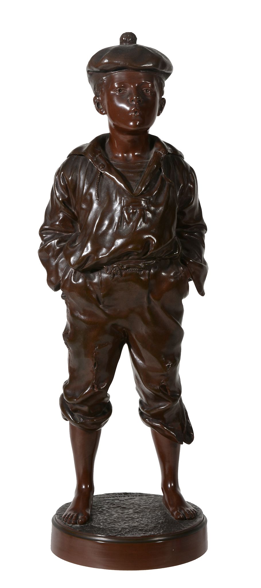 Vaclaw Bernard Szczeblewski, a bronze model of a whistling street urchin,  Mousse Siffleur  ,