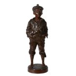 Vaclaw Bernard Szczeblewski, a bronze model of a whistling street urchin,  Mousse Siffleur  ,