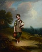 Circle of Thomas Barker, 'Barker of Bath' - The Cottage Girl After Thomas Gainsborough Oil on canvas