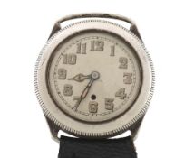 Harwood, a silver early automatic wristwatch, import mark for Glasgow 1929, no  Harwood, a silver