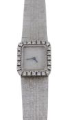 Hoelscher, a lady's white gold and diamond bracelet watch , Swiss movement  Hoelscher, a lady's