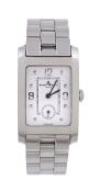 Baume & Mercier, Hampton, A rectangular stainless steel bracelet watch, no  Baume  &  Mercier,