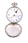 Thomas Field, a silver hunter pocket watch, hallmarked London 1808  Thomas Field, a silver hunter