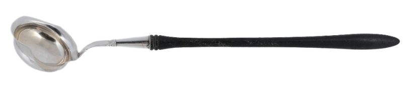 A Danish silver ladle by Moinichen, Copenhagen 1848, assay master Peter R  A Danish silver ladle