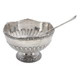 An Edwardian silver punch bowl by Atkin Bros, Sheffield 1906  An Edwardian silver punch bowl by
