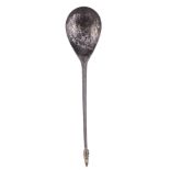 A 14th or 15th century Cypriot silver acorn knop spoon  A 14th or 15th century Cypriot silver