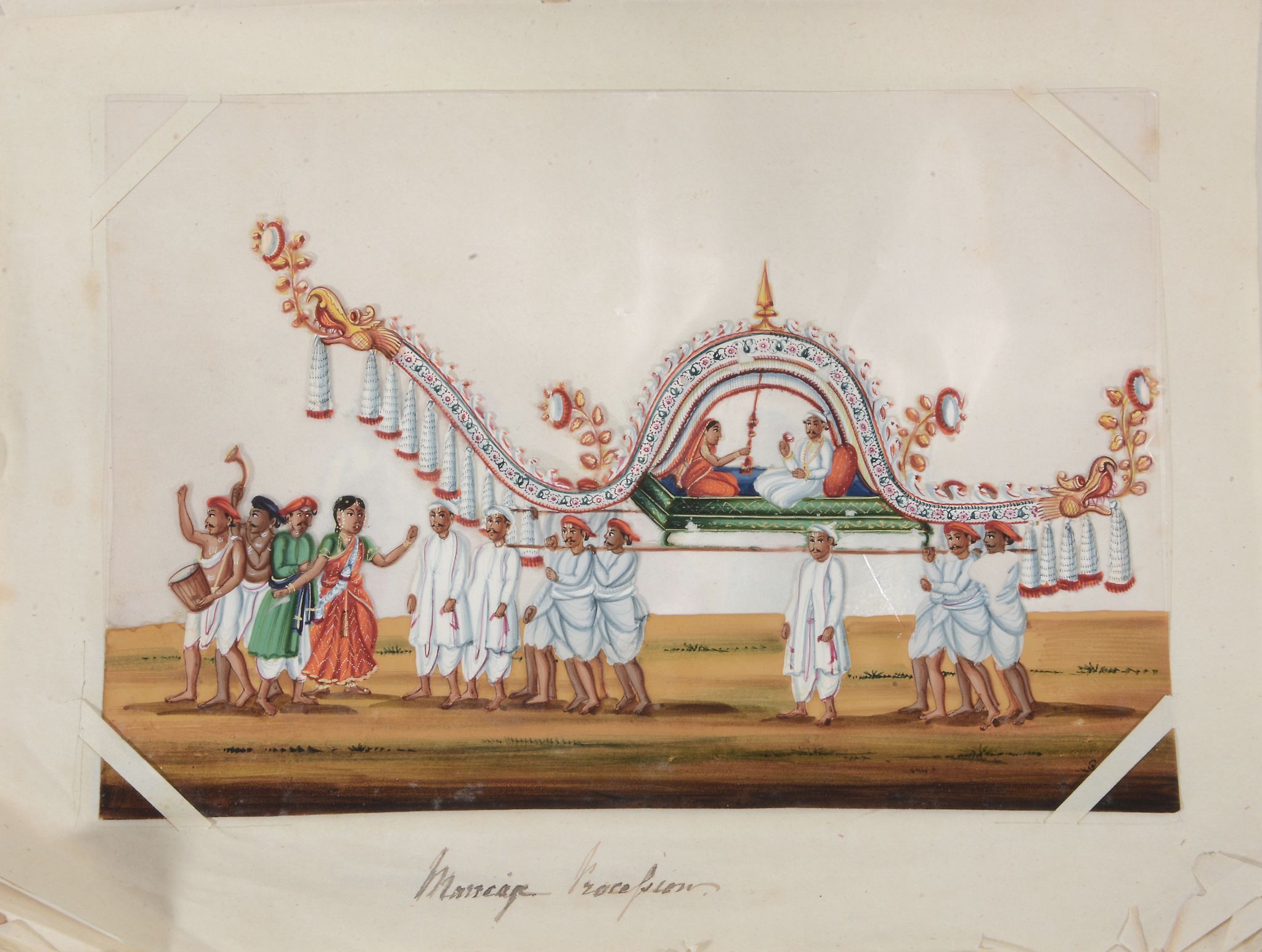 A set of twelve 19th Century Indian school gouache paintings on mica  A set of twelve 19th Century - Image 2 of 2