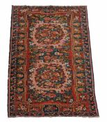 A Bakhtiar carpet , approximately 372 x 178cm , together with a Malayir rug  A Bakhtiar carpet ,