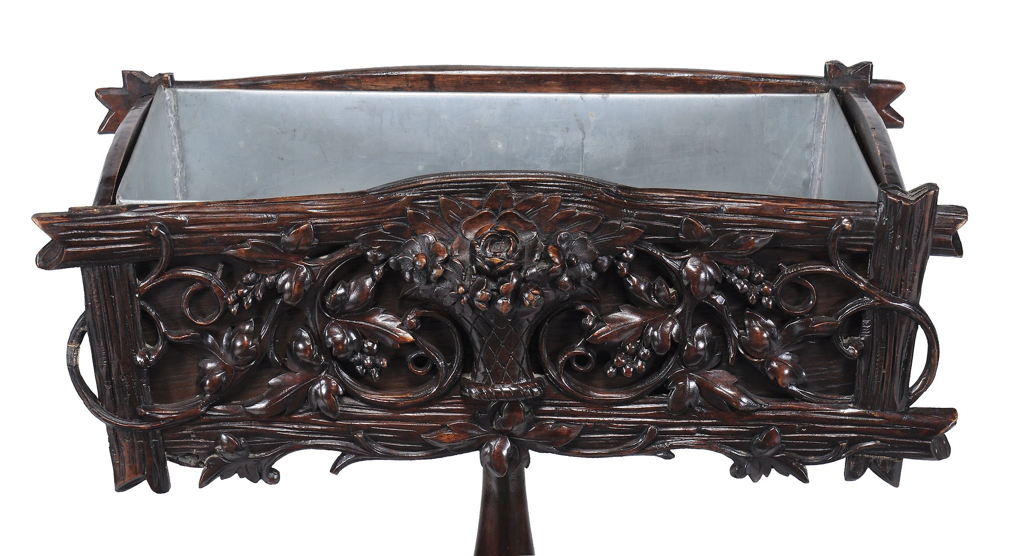 A Black Forest oak jardiniere stand , circa 1880  A Black Forest oak jardiniere stand  , circa 1880, - Image 2 of 2