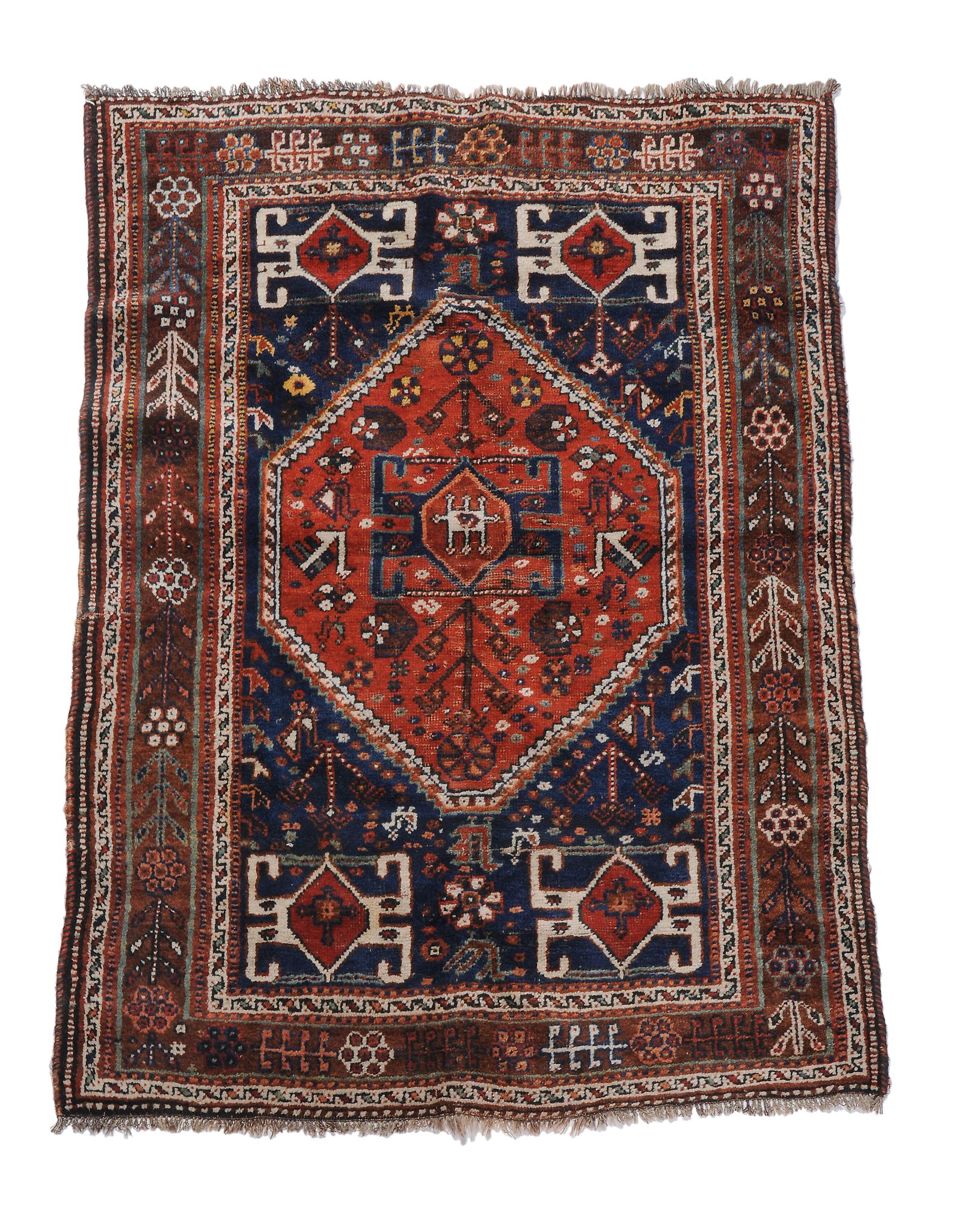 A Quashquai carpet, approximately 262 x 164cm, together with a Quashquai rug  A Quashquai carpet,