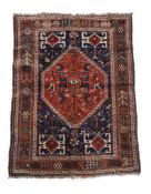 A Quashquai carpet, approximately 262 x 164cm, together with a Quashquai rug  A Quashquai carpet,