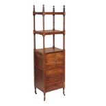 A mahogany three tier whatnot , early 19th century  A mahogany three tier whatnot  , early 19th