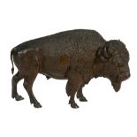 A Viennese bronze model of an American bison, early 20th century, by Bergman  A Viennese bronze