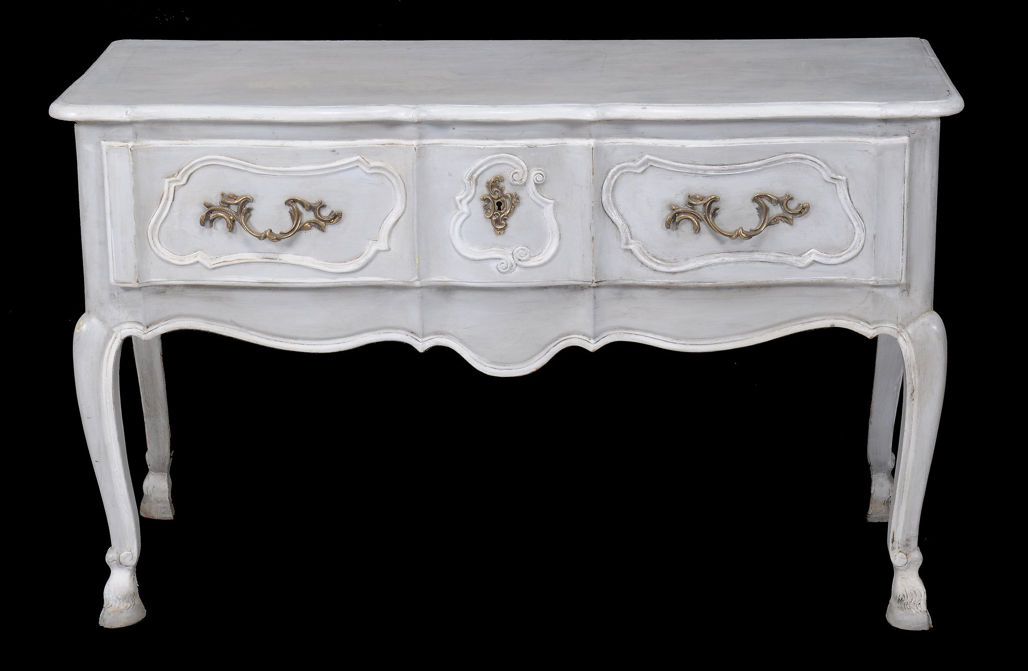 A painted dressing table in Louis XV style, late 18th/early 19th century  A painted dressing table - Image 2 of 2