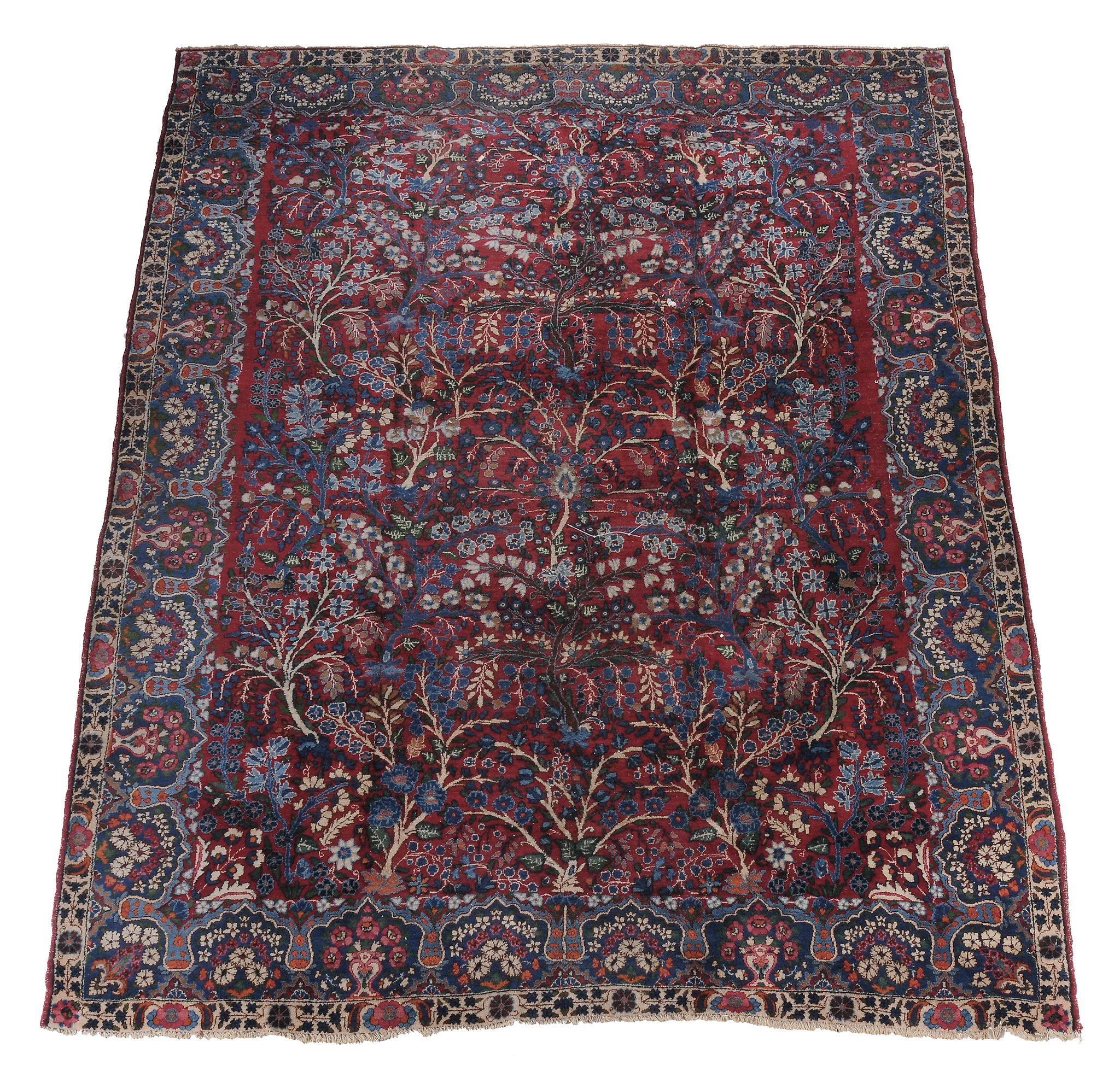 A Kirman carpet , approximately 369cm x 262cm  A Kirman carpet  , approximately 369cm x 262cm