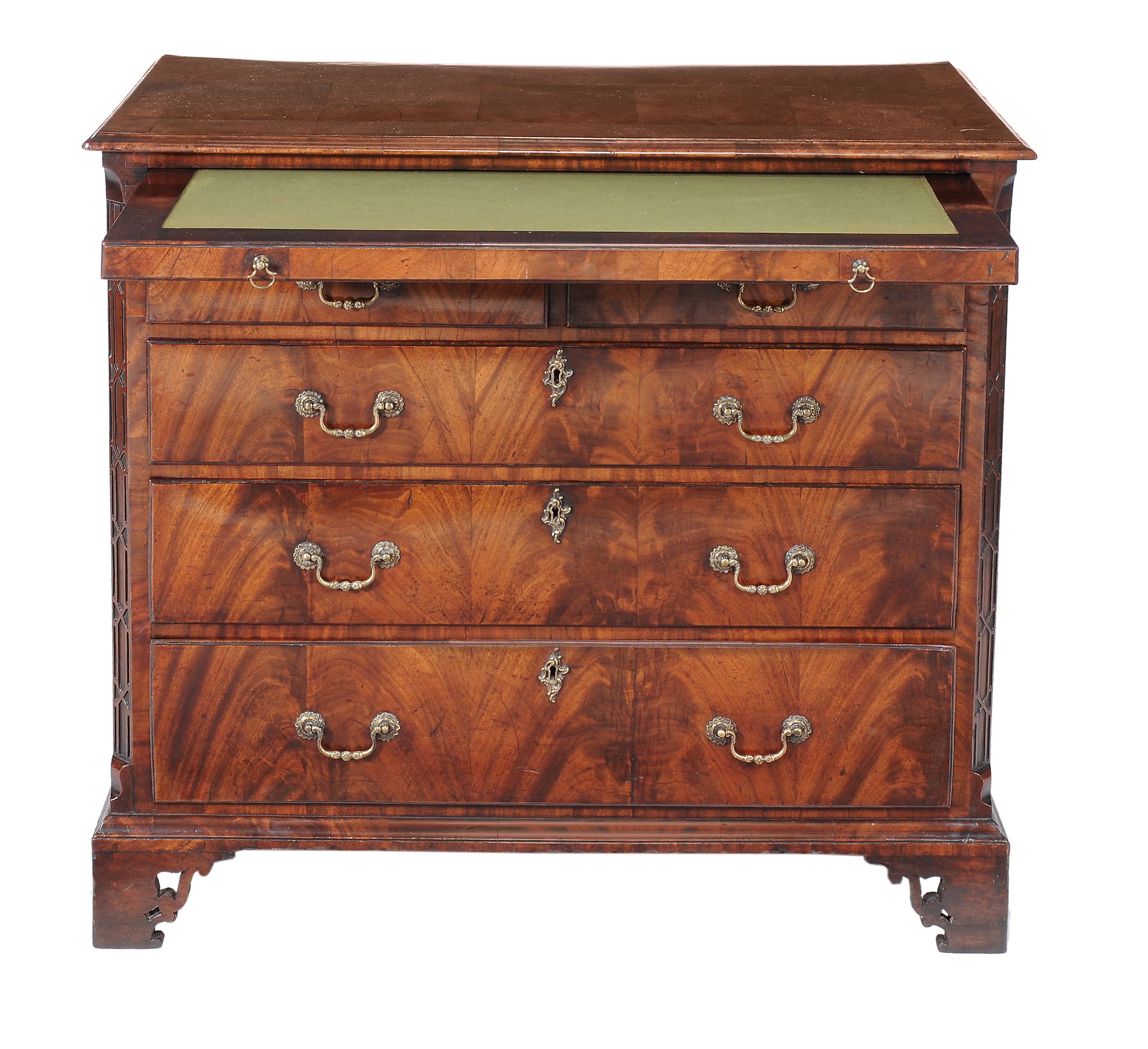 A George III mahogany chest of drawers, circa 1770  A George III mahogany chest of drawers, - Image 2 of 2