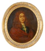 Follower of Michael Dahl - Portrait of a gentleman Oil on canvas Oval 76 x 63.5 cm (30 x 25 in)