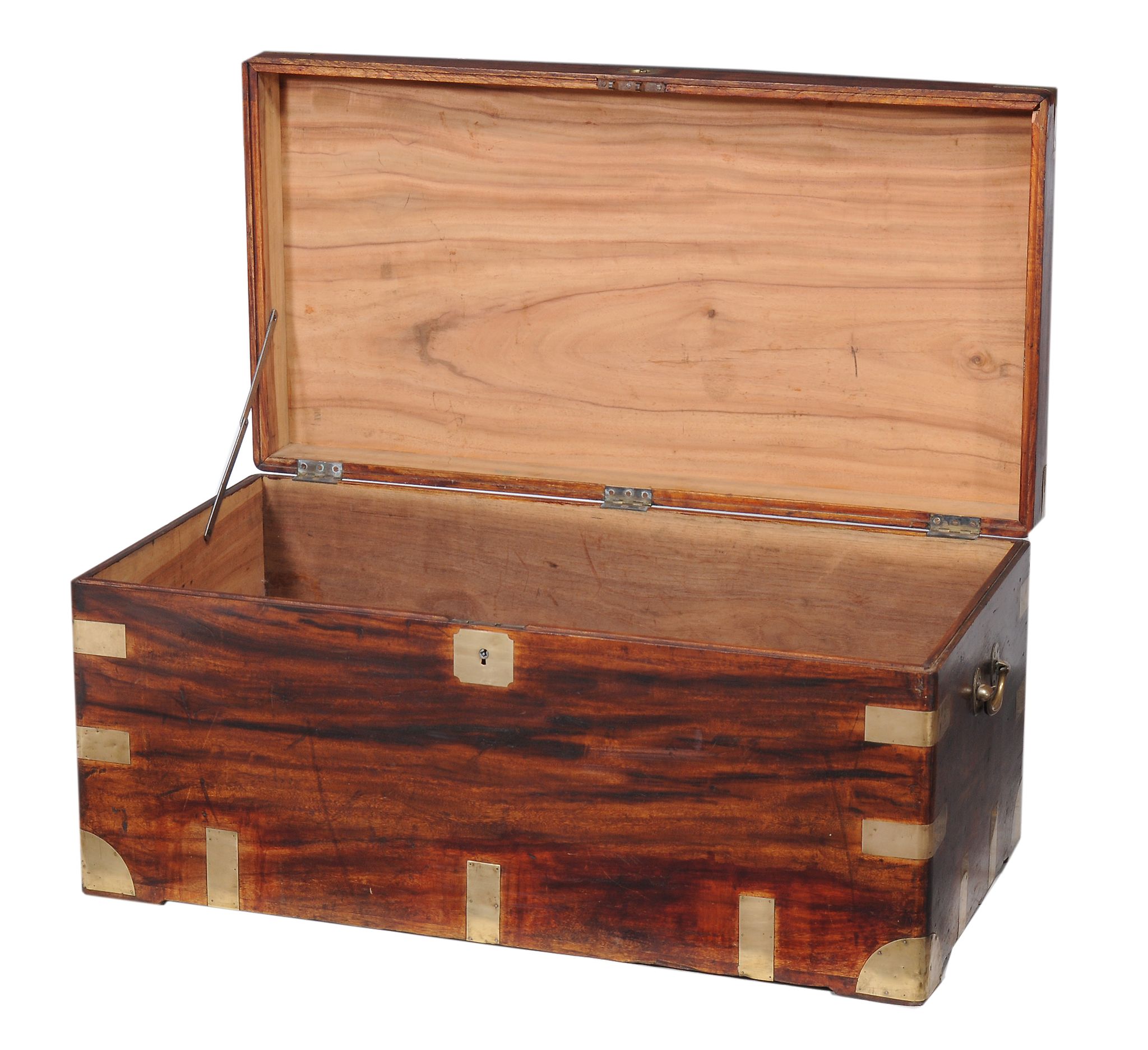 A brass-bound camphor wood chest , 19th century  A brass-bound camphor wood chest  , 19th century, - Image 2 of 2