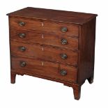 A George III mahogany chest of drawers , circa 1790  A George III  mahogany chest of drawers  ,