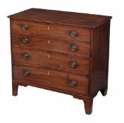 A George III mahogany chest of drawers , circa 1790  A George III  mahogany chest of drawers  ,