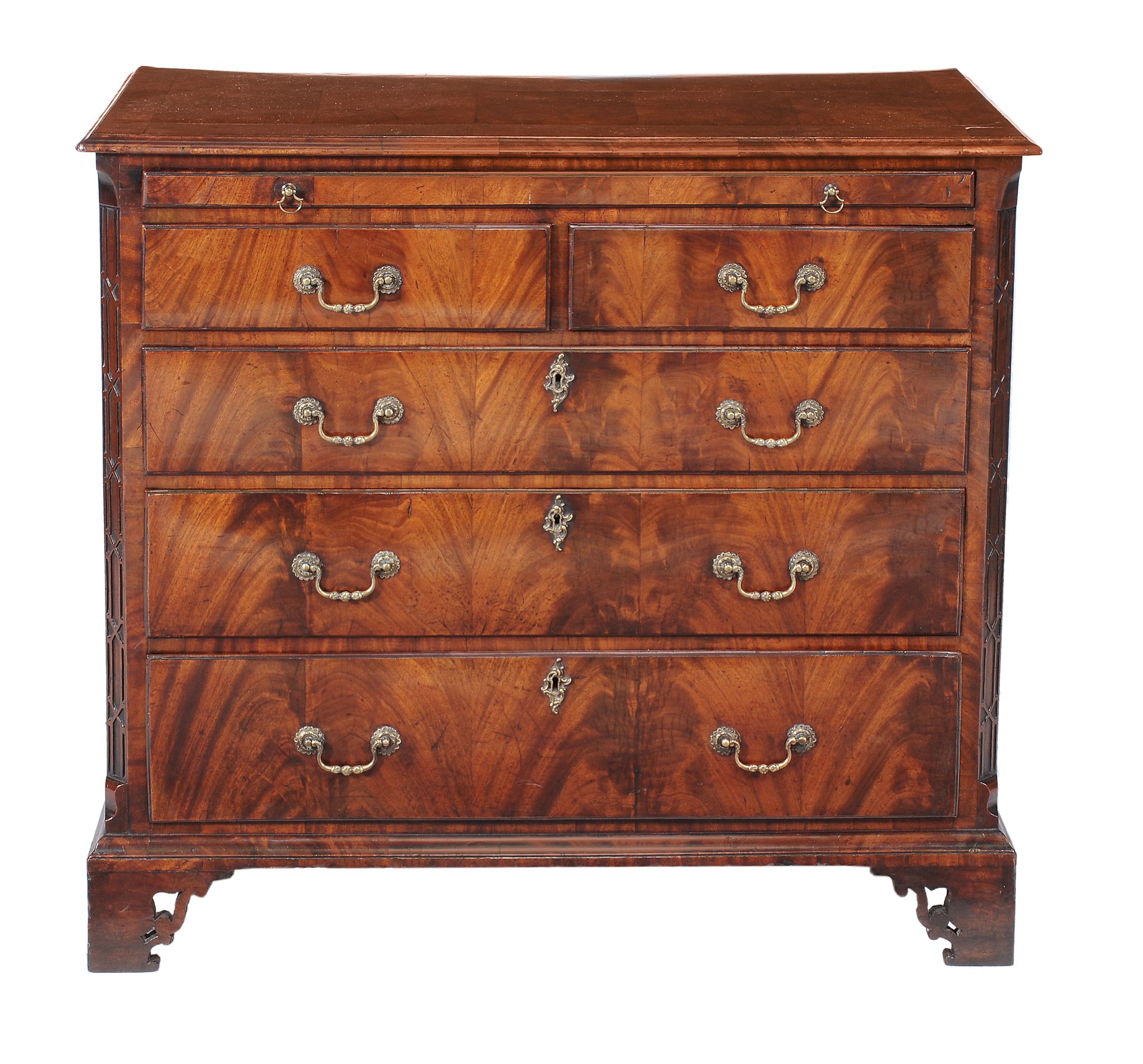 A George III mahogany chest of drawers, circa 1770  A George III mahogany chest of drawers,