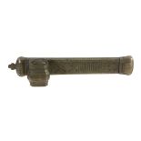 An Islamic brass scribes pen case, probably Syrian or Turkish  An Islamic brass scribes pen case,