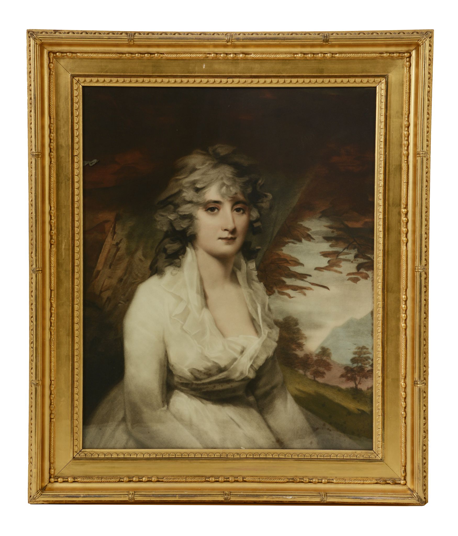 After Henry Raeburn - Portrait of Mrs H.W. Lauzun Colour offset lithograph 69 x 56 cm. (27 1/4 x - Image 2 of 2