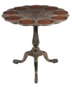 A George III mahogany tripod table, circa 1780 A George III mahogany tripod table, circa 1780, the