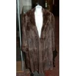 A 1950s long mink coat, by Goodkind of Mayfair