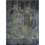 * Halima Nalecz (Polish. 1917 - 2008) Abstract Oil on canvas 102cm x 76cm Best Bid