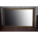 * A large rectangular gilt mirror 108 x 168cm Best Bid