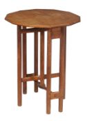 A Gordon Russell 1930s Cotswold School, small octagonal drop leaf table