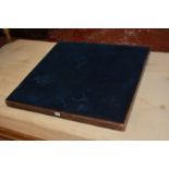 A folding card table with blue baize top Best Bid