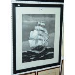 Daniel Holden (20th Century) Sailing ship Pastel Signed and dated lower right 1998 72cm x 54cm