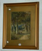 William James Muller (1812-1845) Leigh Woods, Clifton Watercolour Unsigned Titled and inscribed to