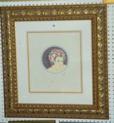 After Erte (Romain De Tirtoff) 'Rose Turban' Lithograph Signed in pencil lower right and numbered